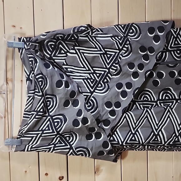 Anthropologie Mauve linen faux wrap skirt Size 2p - Picture 3 of 6